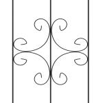 Conjunto de 2 Treliças de Jardim Suportes para Trepadeiras de Aço para Flores e Plantas no Jardim 50x180 cm Preto