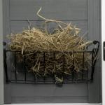 Coelheira de Madeira Interior Gaiola para Coelhos de 2 Níveis com Rodas 2 Rampas 3 Bandejas Amovíveis 110x50x86 cm Cinza