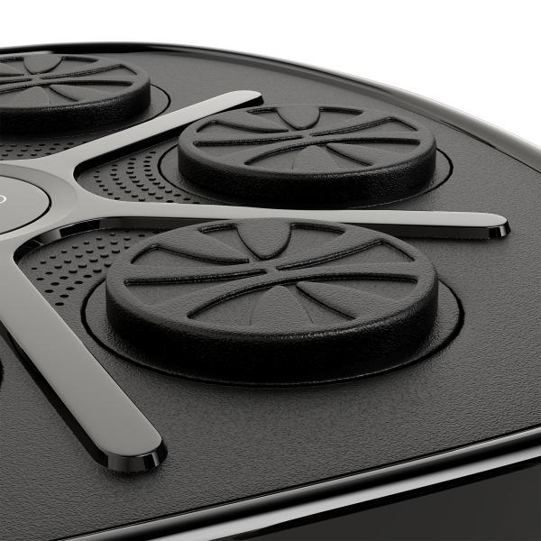 Máquina de Boxe Musical com 9 Modos de Velocidade Luvas e Conexão Bluetooth Luzes LED 41,8x44,6x7,5 cm Preto