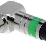 Ficha TV Macho Metalica 90º Compressão