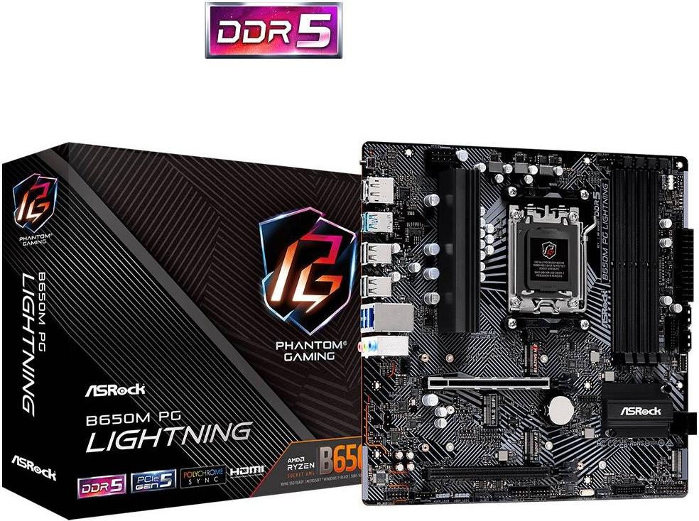Motherboard Micro - ATX B650M PG Lightning SktAM5 - ASROCK
