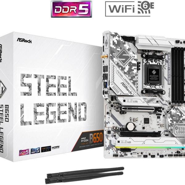 Motherboard ATX B650 Steel Legend WiFi SktAM5 - ASROCK