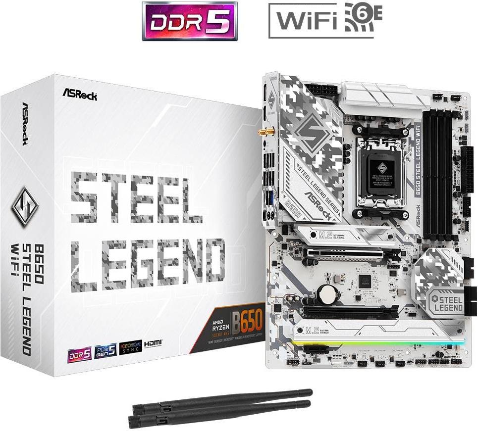 Motherboard ATX B650 Steel Legend WiFi SktAM5 - ASROCK