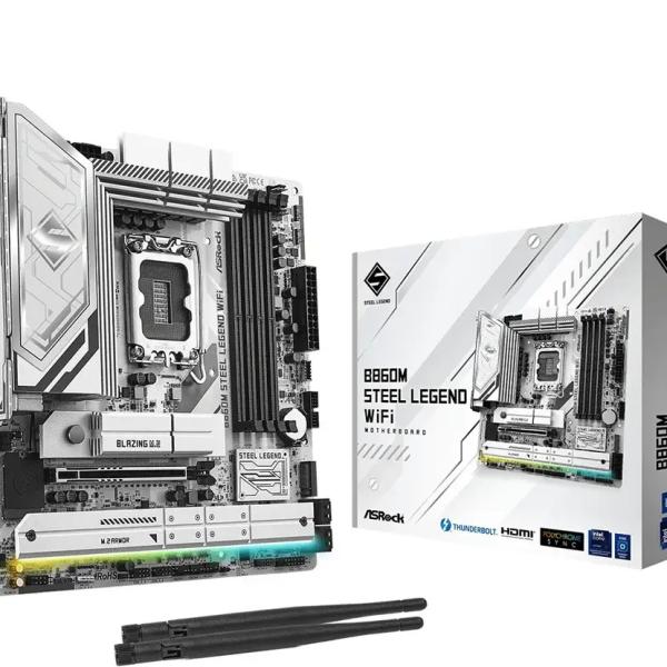 Motherboard Micro - ATX B860M Steel Legend WiFi Skt1851 - ASROCK