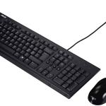Kit Teclado e Rato USB Asus com Tecla Copilot U2000 Preto