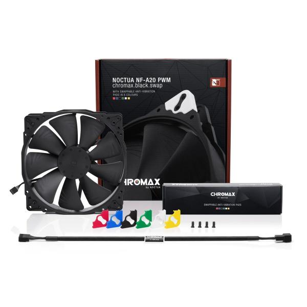 Ventilador de Caixa Noctua NF-A20 PWM CH.BK.S Ø 20 cm