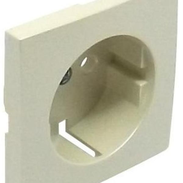 Centro Tomada SCHUKO c/ Obscurador Série LOGUS90 (Pérola) - EFAPEL