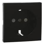 Centro Tomada SCHUKO c/ Obscurador Série LOGUS90 (Preto Mate) - EFAPEL