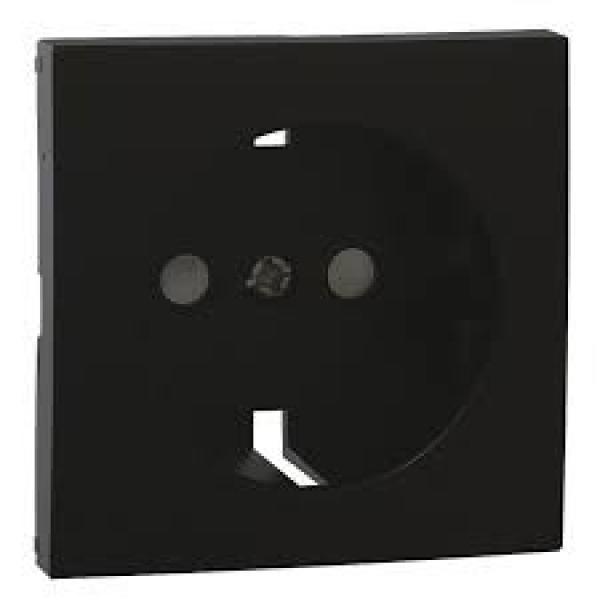Centro Tomada SCHUKO c/ Obscurador Série LOGUS90 (Preto Mate) - EFAPEL
