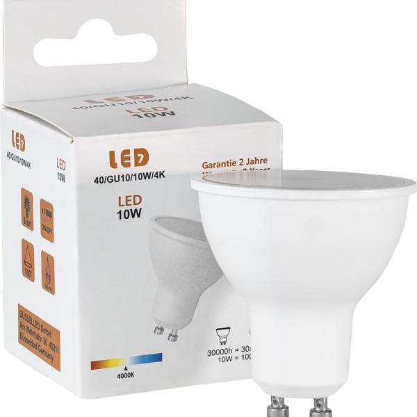 Lampada LED 220V GU10 10W Branco 4000K