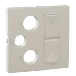 Centro p/ Tomada Mista R+TV+SAT+2x RJ45 Branco Série LOGUS90 - EFAPEL