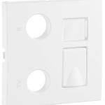 Centro p/ Tomadas Mistas R - TV - RJ45 / R - TV - RJ45 - FO LOGUS 90 (Branco) - EFAPEL