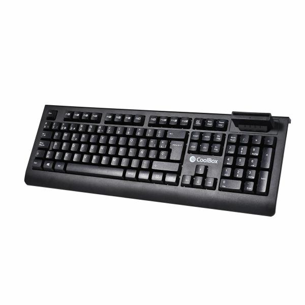 Teclado CoolBox COO-TEC04DNI Preto Qwerty espanhol