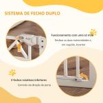 Barreira de Segurança Extensível para Animais de Estimação com Fecho Automático e Sistema de Duplo Bloqueio 74 - 100x76 cm Branco