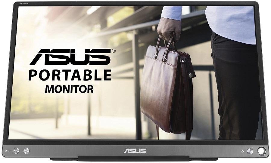 Monitor ZenScreen LED 15.6 MB16ACE Full HD (Cinzento) - ASUS