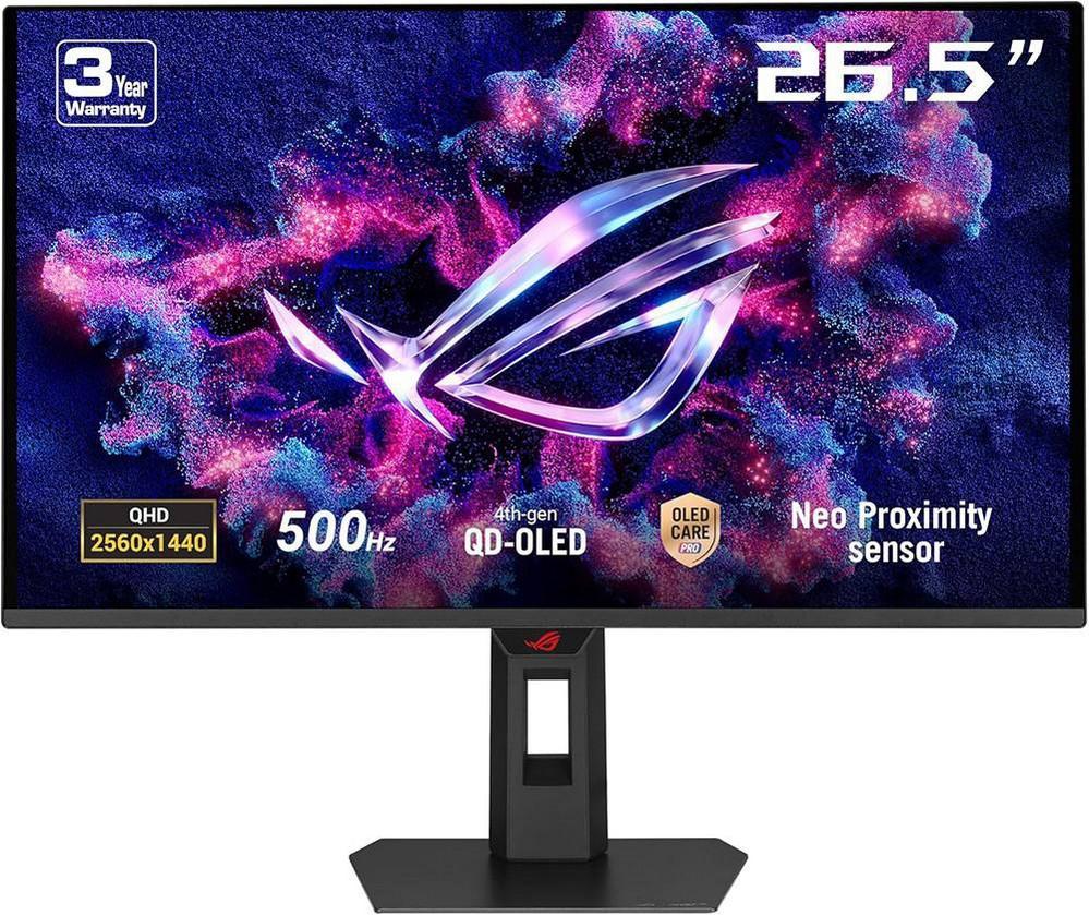Monitor ROG Strix XG27AQDPG QD - OLED 27 QHD 16:9 500Hz FreeSync Premium Pro - ASUS