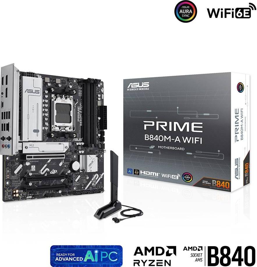 Motherboard Micro - ATX Prime B840M - A WiFi SktAM5 - ASUS