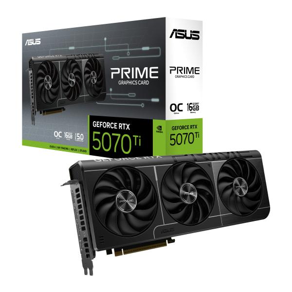 Placa Gráfica NVIDIA GeForce RTX 5070 Ti Blackwell Prime OC 16GB GDDR7 DLSS4 - ASUS