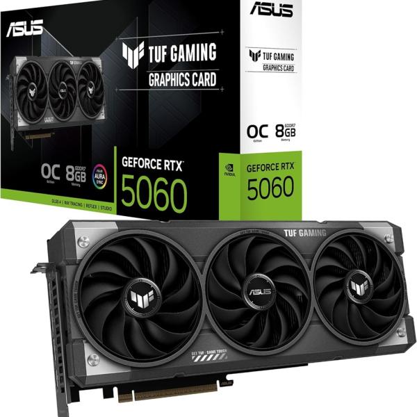 Placa Gráfica Asus TUF Gaming GeForce RTX 5060 OC Edition 8GB GDDR7
