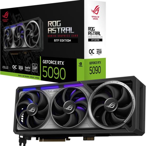 Placa Gráfica NVIDIA GeForce RTX 5090 Blackwell ROG Astral BTF OC 32GB GDDR7 DLSS4 - ASUS