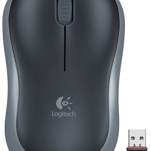 Rato Óptico 1000 DPI USB s/ Fios Cinza/Preto (M185) - LOGITECH