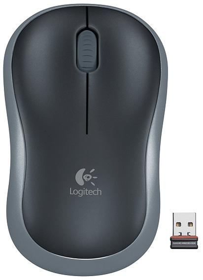 Rato Óptico 1000 DPI USB s/ Fios Cinza/Preto (M185) - LOGITECH