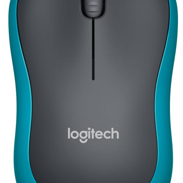 Rato Wireless Óptico M185 1000DPI (Preto/Azul) - LOGITECH