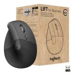 Rato Lift for Business Ergonómico Wireless/Bluetooth Ótico 4000DPI (Grafite) - LOGITECH