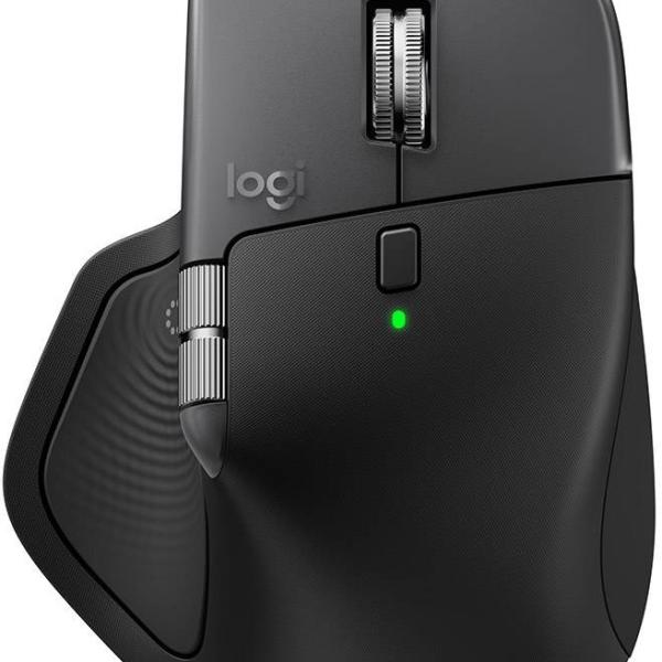 Rato Ergonómico For MAC Wireless/Bluetooth MX Master 4 8000DPI (Space Black) - LOGITECH