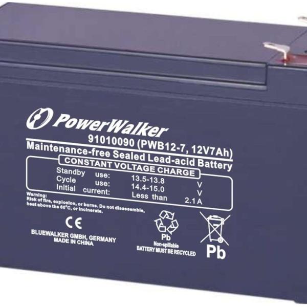 Bateria Chumbo 12V 7Ah (VRLA) - POWERWALKER