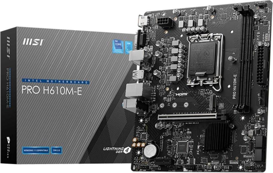 Motherboard Micro - ATX Pro H610M - E Skt1700 - MSI