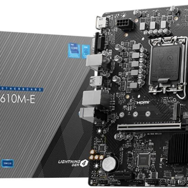 Motherboard Micro - ATX Pro H610M - E Skt1700 - MSI
