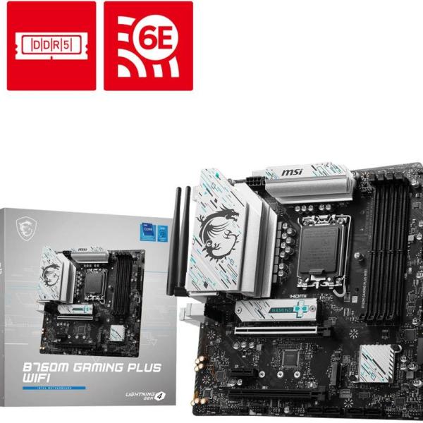 Motherboard Micro - ATX B760M Gaming Plus WiFi Skt1700 - MSI