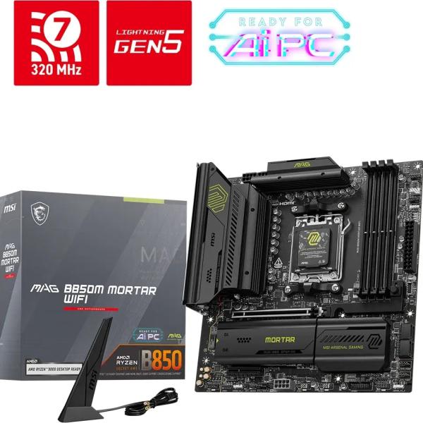 Motherboard Micro - ATX MAG B850M Mortar WiFi SktAM5 - MSI
