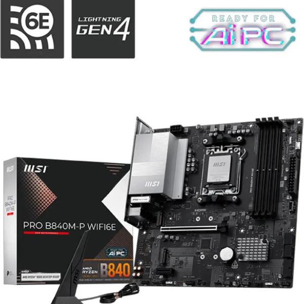Motherboard Micro - ATX Pro B840M - P WiFi 6E SktAM5 - MSI