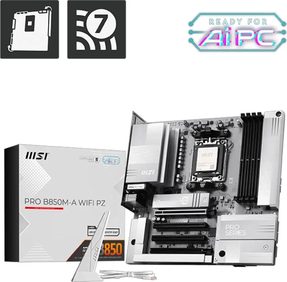Motherboard Micro - ATX Pro B850M - A WiFi PZ SktAM5 - MSI