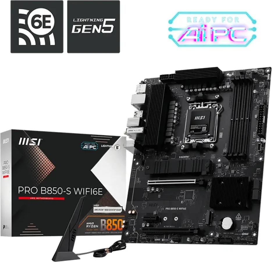 Motherboard ATX Pro B850 - S WiFi6E SktAM5 - MSI