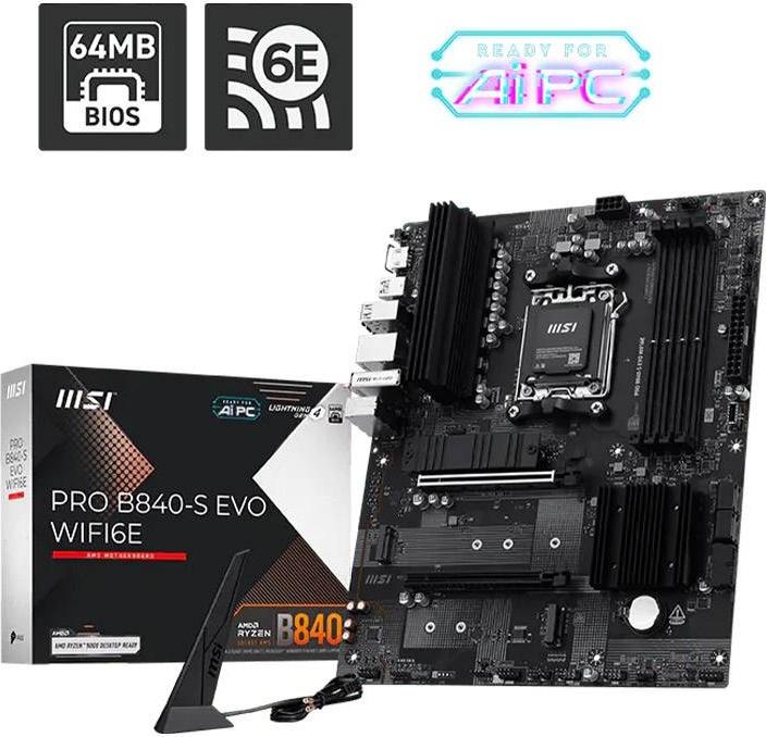 Motherboard ATX Pro B840 - S EVO WIFI6E SktAM5 - MSI