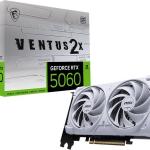 Placa Gráfica MSI RTX 5060 Ventus 2X OC White 8GB GDDR7