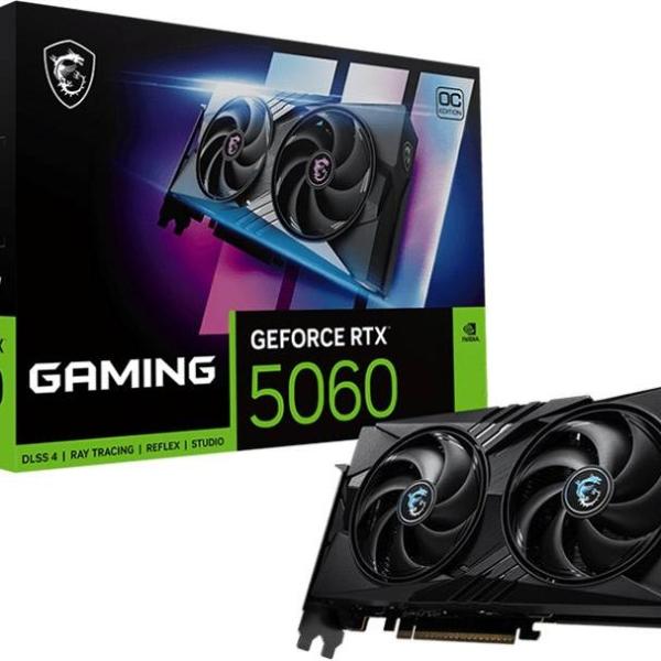 Placa Gráfica NVIDIA GeForce RTX 5060 Blackwell Gaming OC 8G GDDR7 DLSS4 - MSI