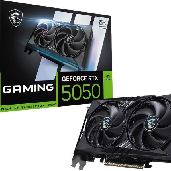 Placa Gráfica NVIDIA GeForce RTX 5050 Blackwell Gaming OC 8G GDDR6 DLSS4 - MSI