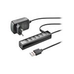 NGS Ihub7 Tiny Hub USB 2.0 - 7 Portas USB 2.0 - Adaptador de Corrente - Velocidade até 480Mbps