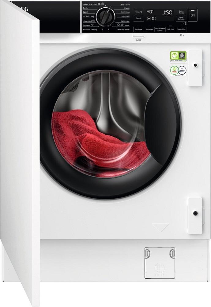 Máquina de Lavar Roupa Encastre 8Kg 1400RPM A LFN8E8436C (Branco) - AEG
