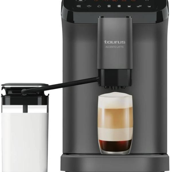 Máquina de Café Automática Accento Latte 1.5L 1350W (Preto/Cinzento) - TAURUS
