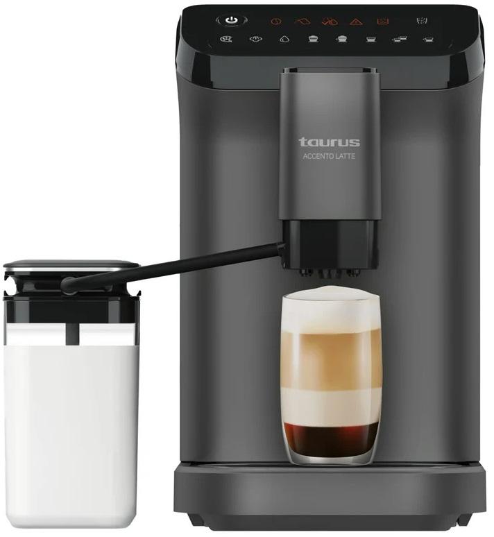 Máquina de Café Automática Accento Latte 1.5L 1350W (Preto/Cinzento) - TAURUS