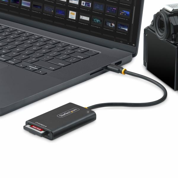 Leitor de cartões externo Startech 1B-USB-C-CFE-ADAPTER Preto