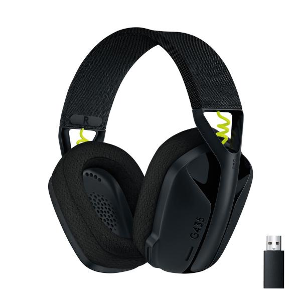 Headset Logitech G435 Lightspeed Wireless Gaming Preto — Recondicionado