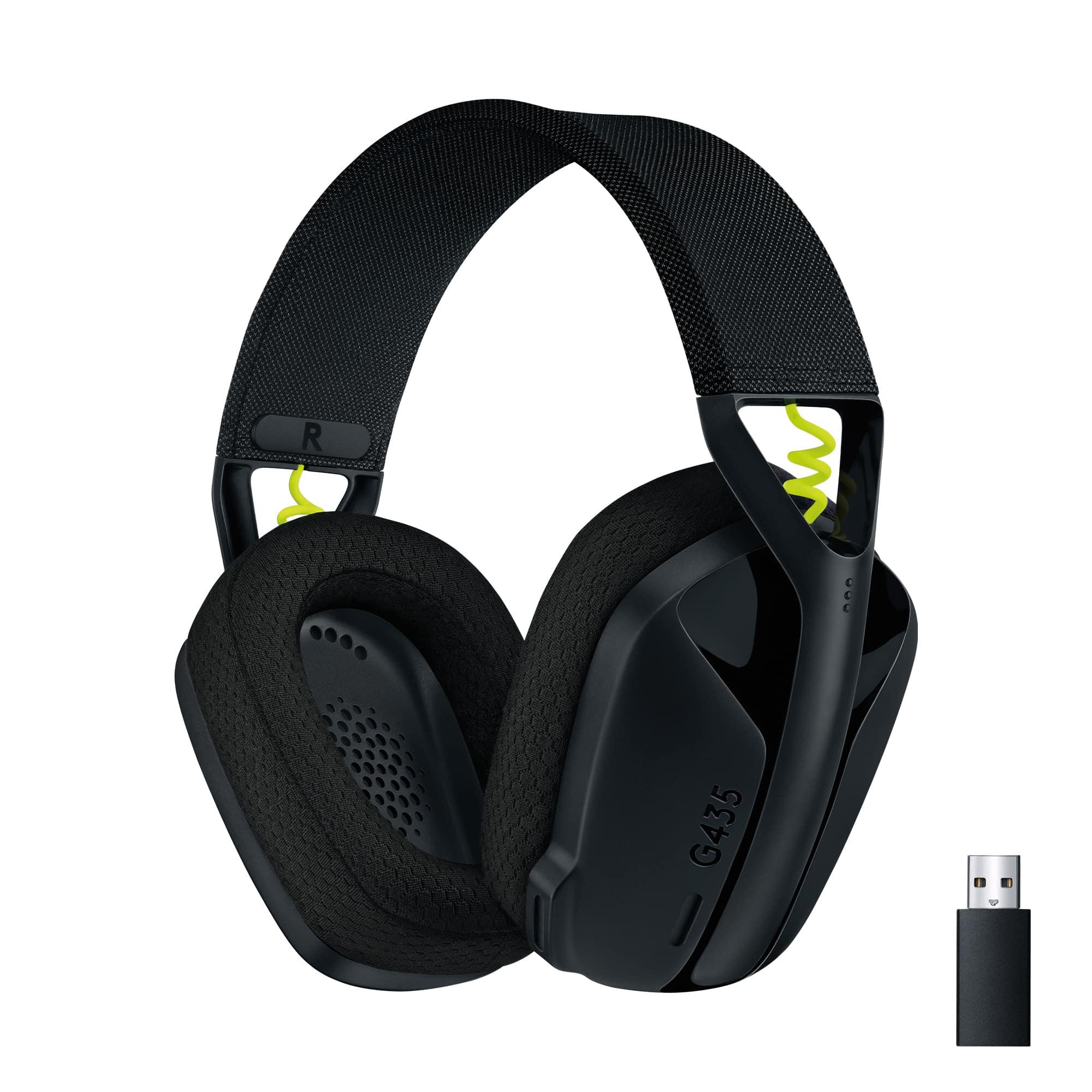 Headset Logitech G435 Lightspeed Wireless Gaming Preto — Recondicionado