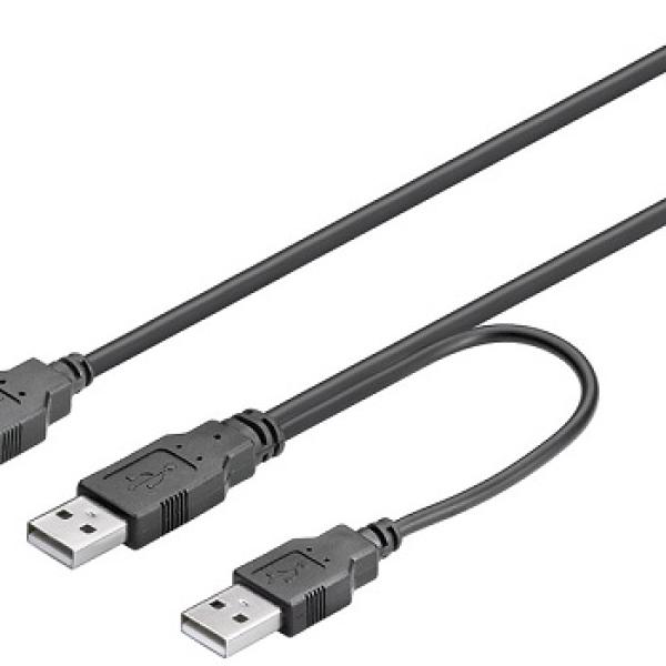 Cabo USB Duplo p/ USB Femea (30cm)
