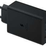 Carregador SAMSUNG Trio 65W USB - C 25W USB - C 15W USB - A Preto